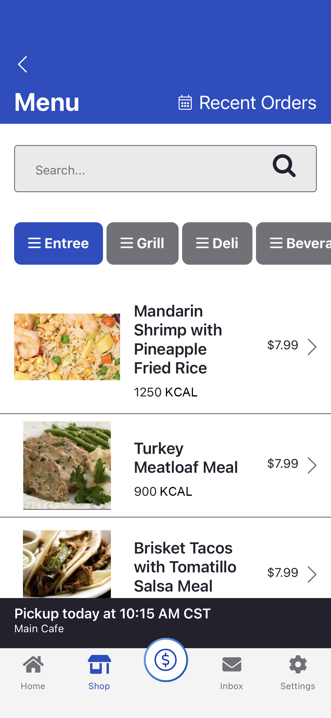 365Pay App - Menu Search screen.png