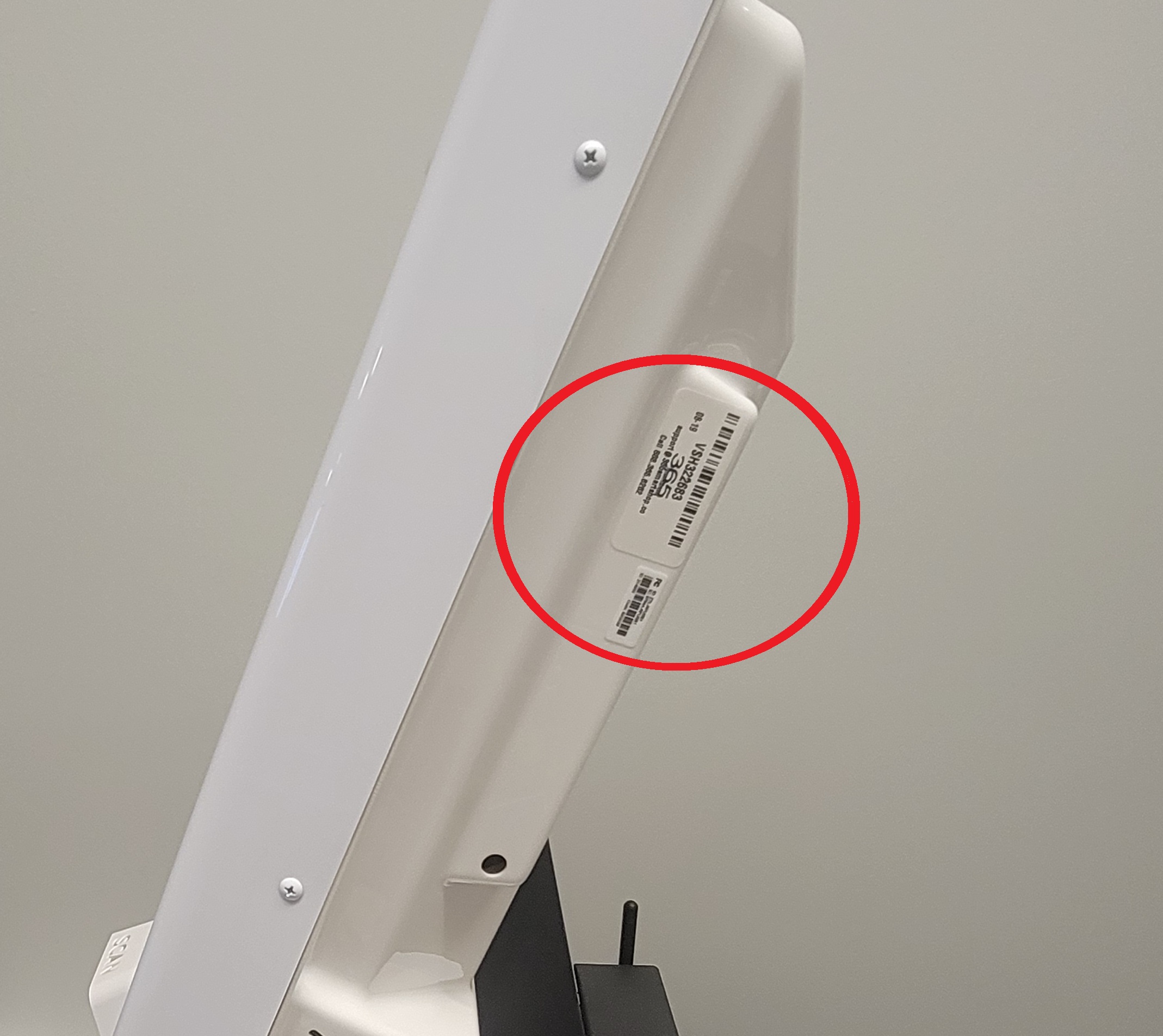 Gen3 kiosk - VSH sticker highlighted