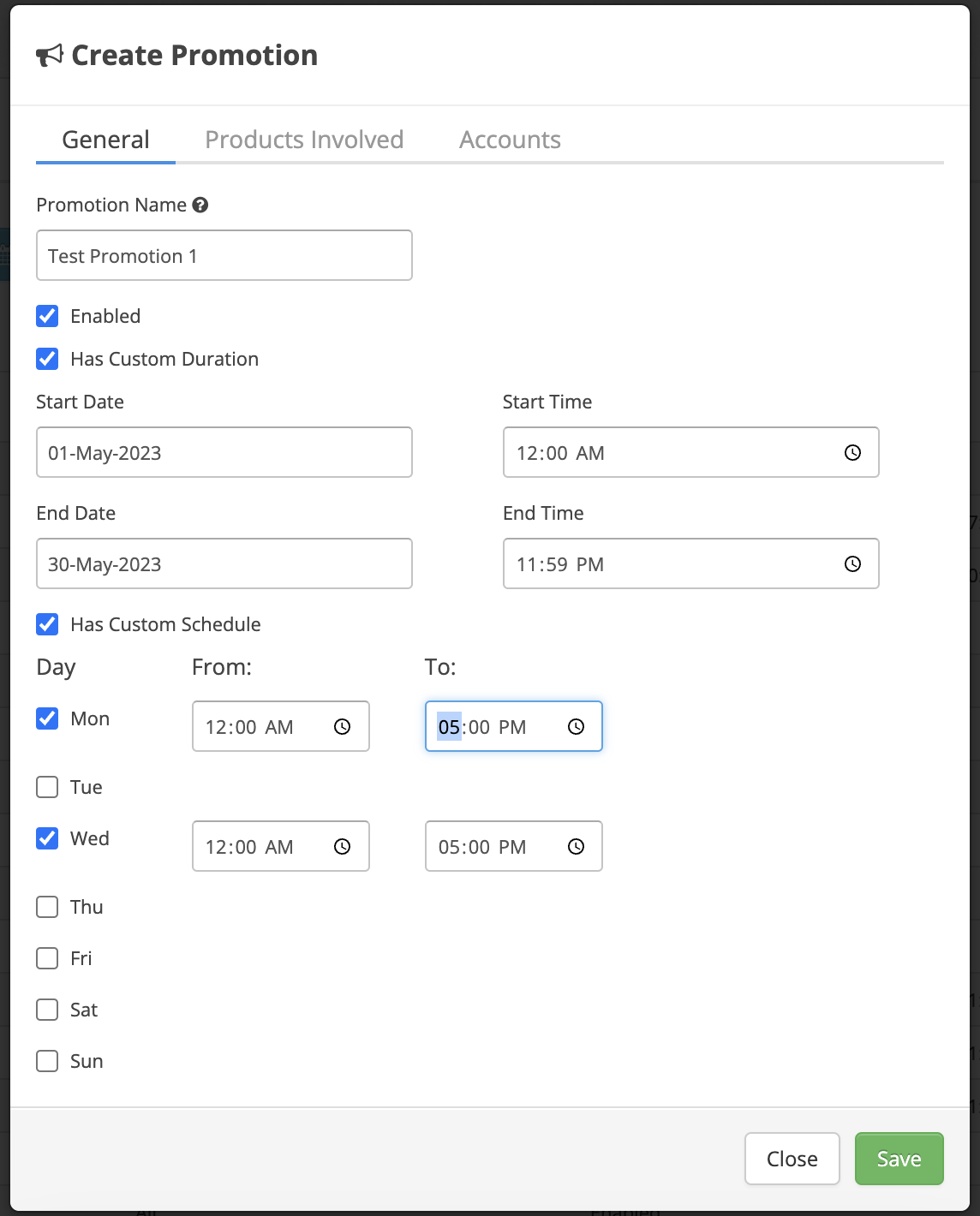 Parlevel VMS - Create Promotion - Customization.png