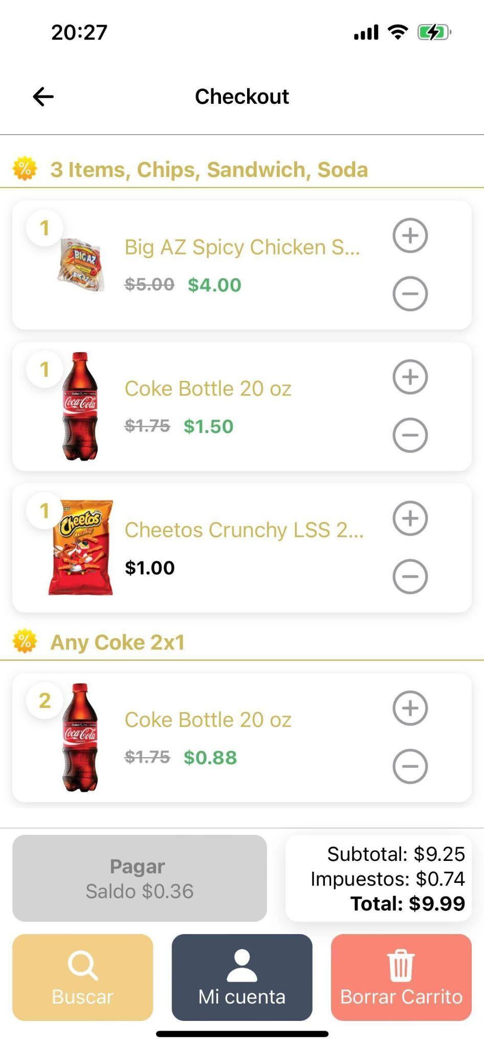 Parlevel - Koin App - Customer View - Cart with Promotions.jpg