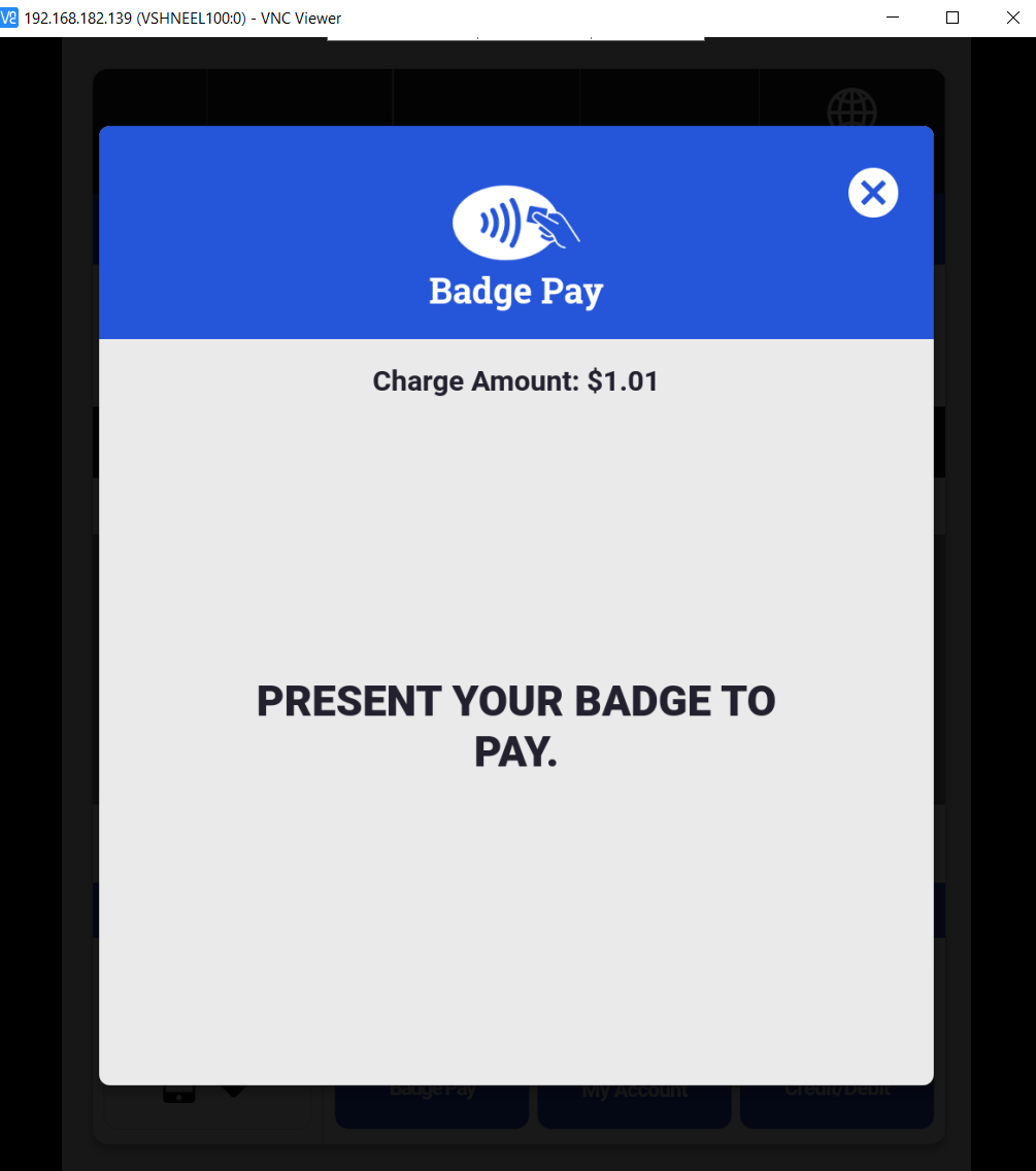 V5 Kiosk - Badge Pay