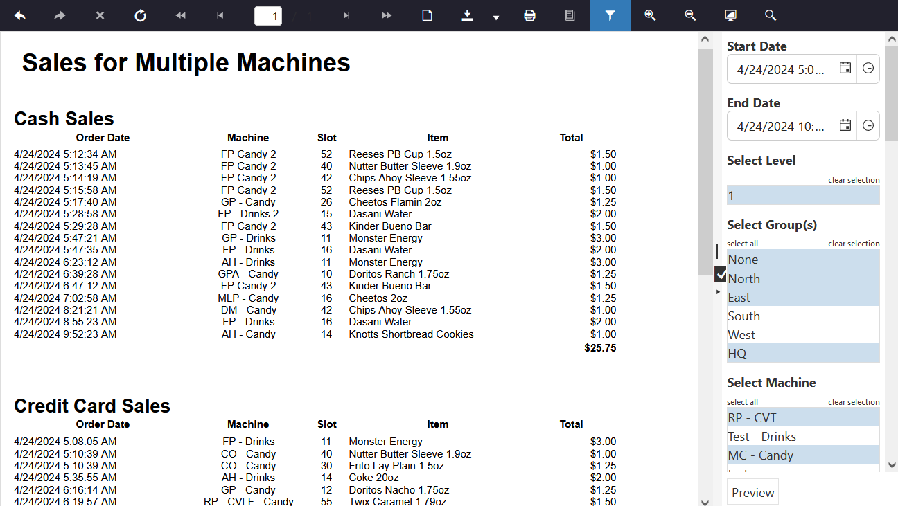 AVLIve - Reports - Sales By Machines Report Example.PNG