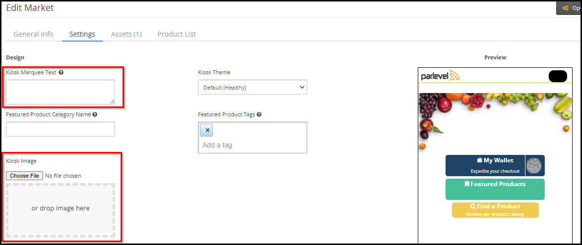 Parelevel - VMS Kiosk Marquee Settings.png