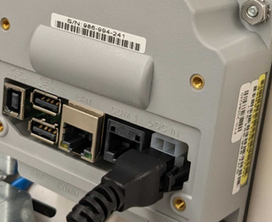 A close-up of a computer device