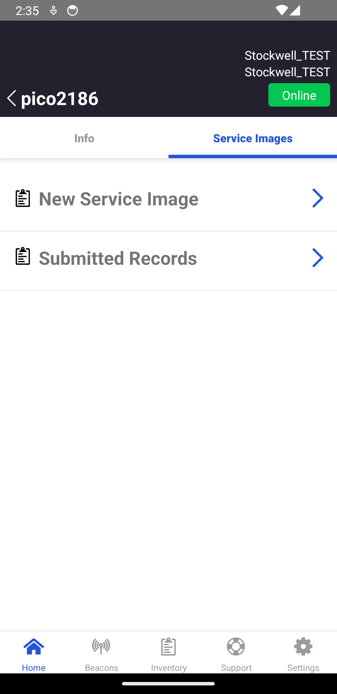 365Ops App - Device Details - Service Images Tab for a Stockwell Device.png