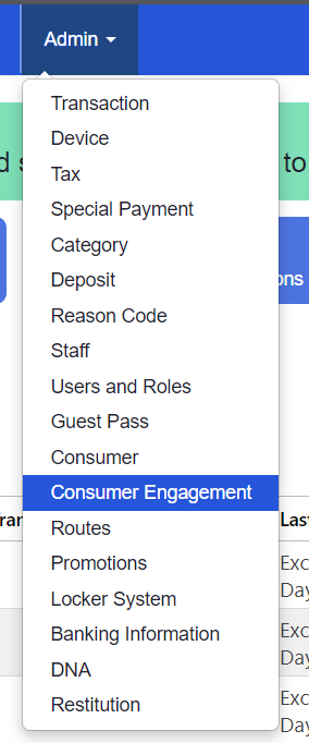 ADM - Menu - Admin - Consumer Engagement