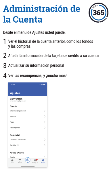 Wing Card - Administraci6n de la Cuenta