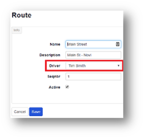 ADM - Route - Driver