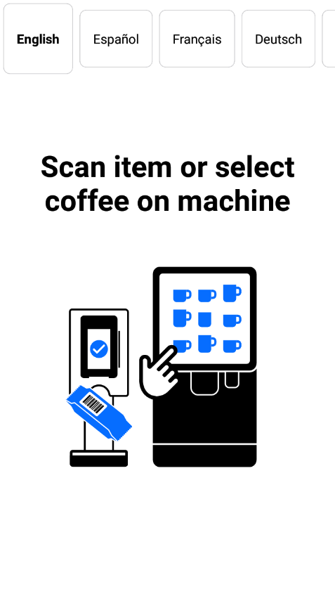 PicoCoffee - Device screen - Language Selection