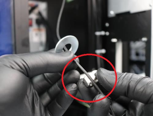 PayPlus Omni - antenna cable inserted into attenna nut