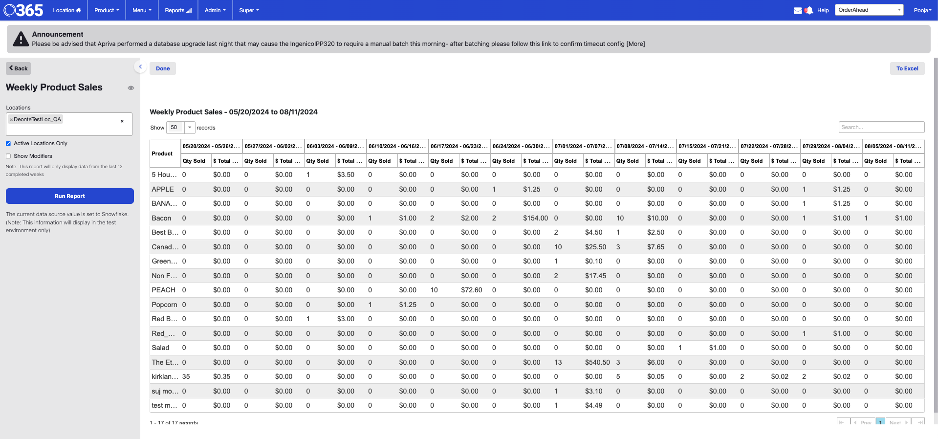 ADM - Reports - Weekly Product Sales Report - With Modifiers example.png