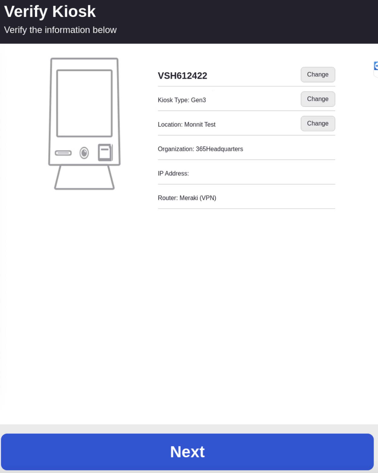 365 MM6 Kiosk Conversion Kiosk Info