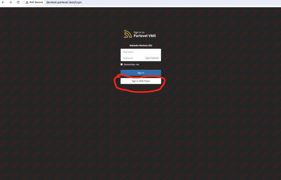 Parlevel - Pepsi SSO sign in.PNG