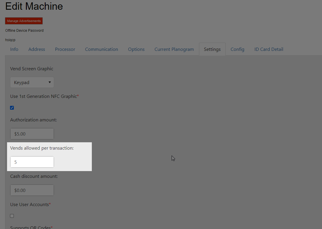 Avlive - Vends allowed per transaction.png