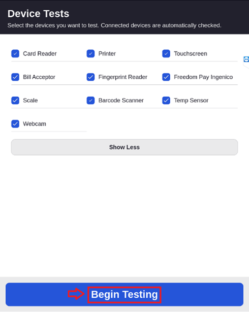 V5 Kiosk - Test Devices Screen - Begin Testing hilighted.png