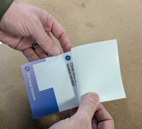 Cooler Vision Express - Peel Template Back