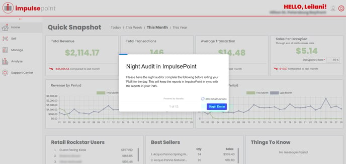 Night audit demo