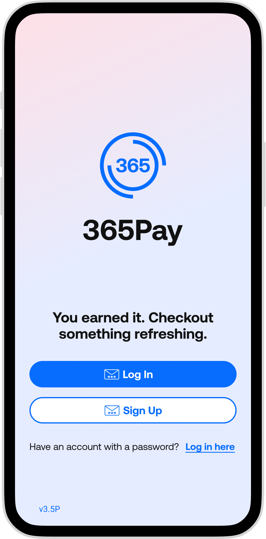 365Pay - Login and Signup screen with new UI.png