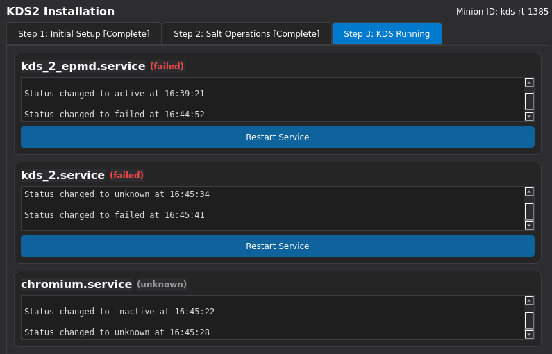 KDS 2 Installer Application - Failures.png