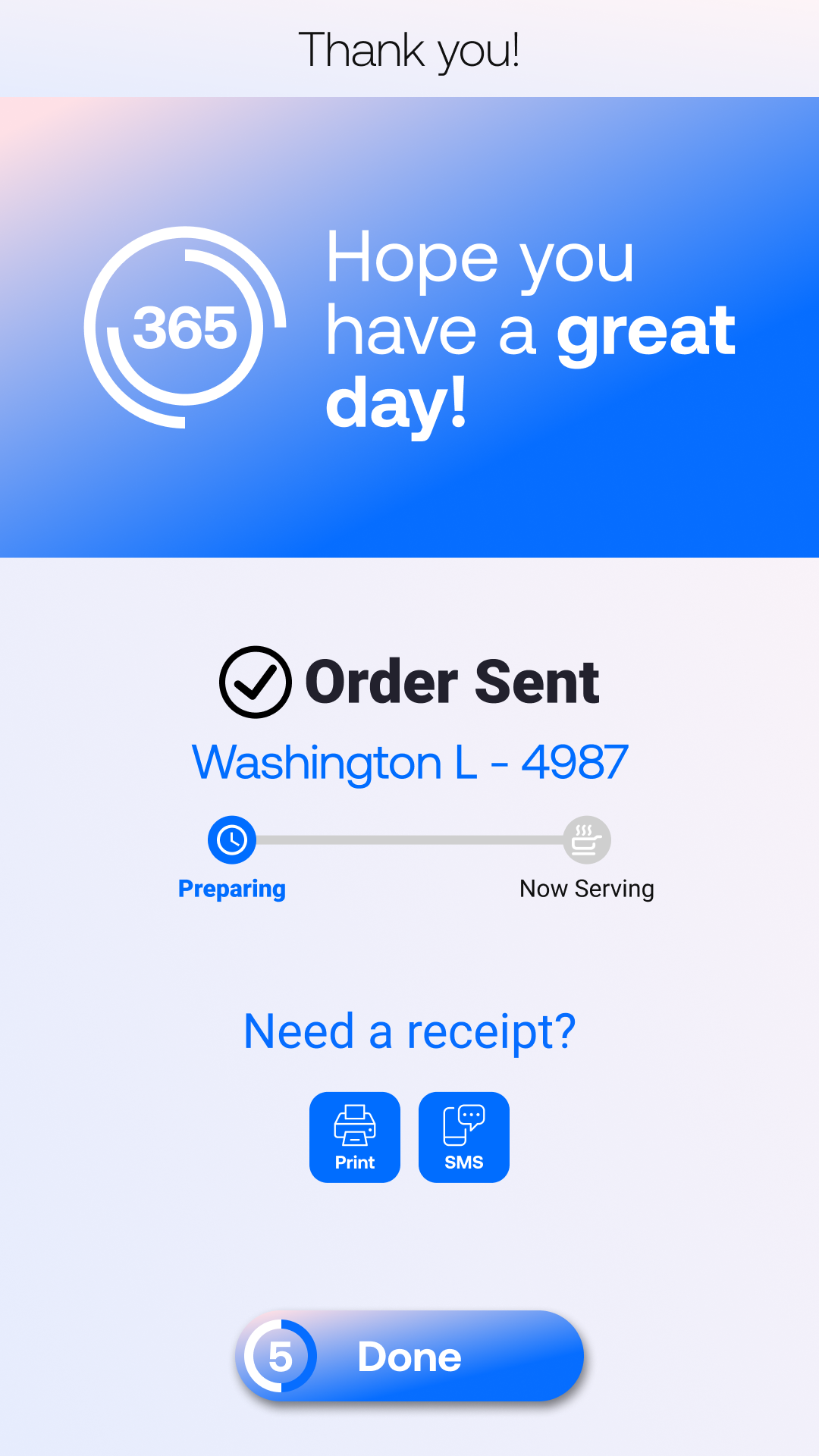 365Dining - Order Confirmation Order Now