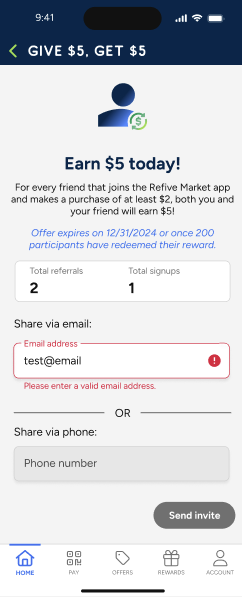 Refive App - Referral - Invalid Email.png