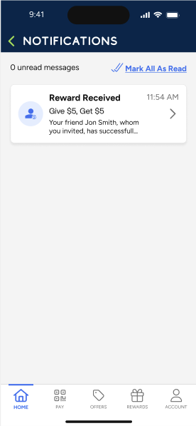 Referral Sender Earns Rewards - Refive App Notifications - Step 1.png