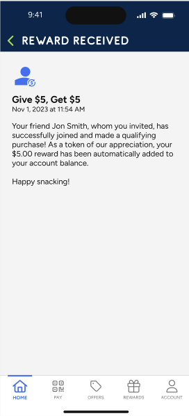 Referral Sender Earns Rewards - Refive App Notifications - Step 2.png