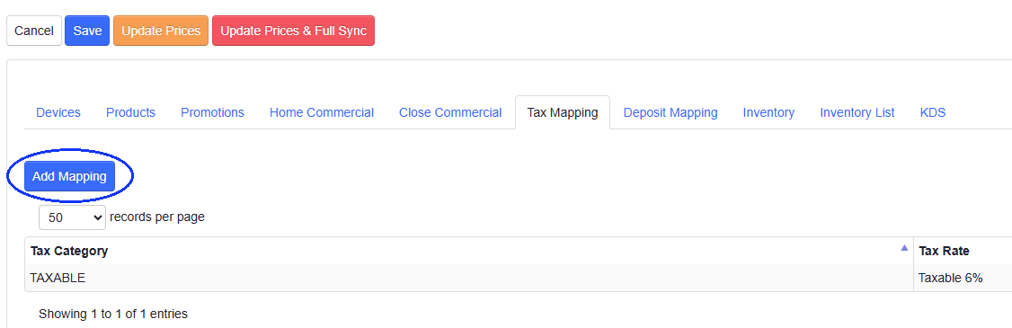ADM - Tax Mapping - Add Mapping button circled.png
