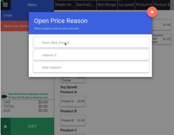 Cashier Menu - Open Price Reason.png