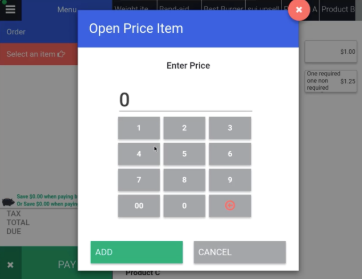 Cashier Menu - Open Price Price Setting.png