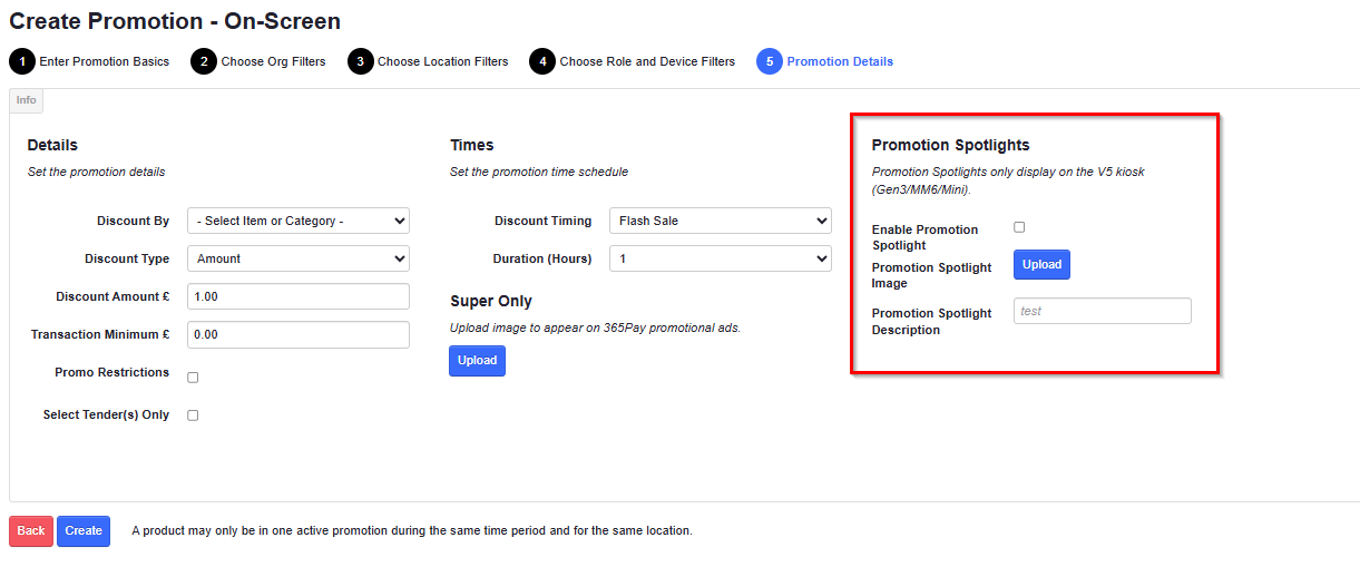 ADM - Promotion Spotlight Details