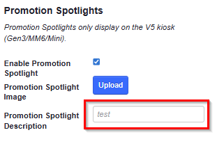 ADM - Promotion Spotlight Description