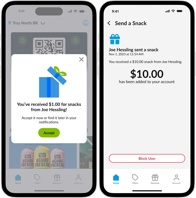 CK PayApp - Send a snack recievers gallery in app.png