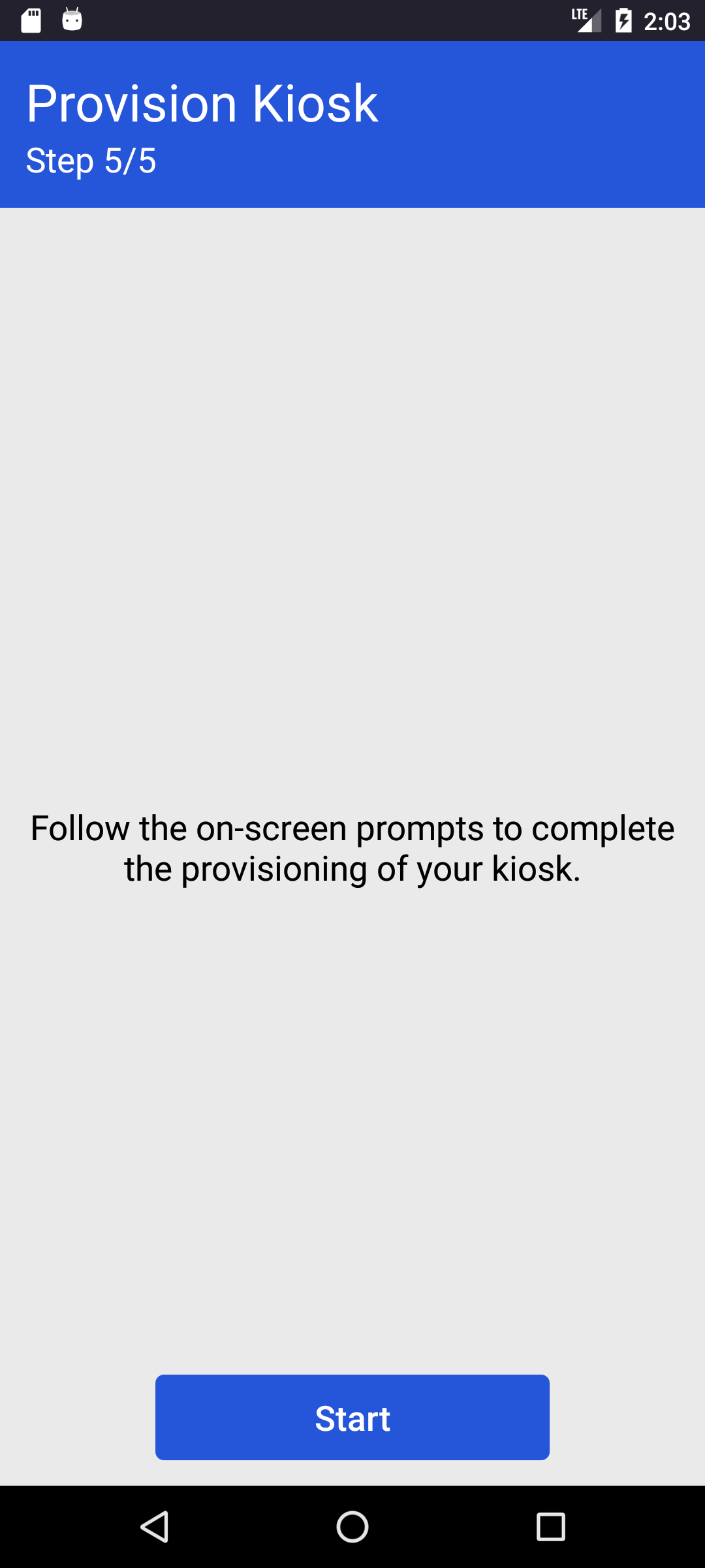 PicoPlatform - Self Provisioner - Provision the Kiosk