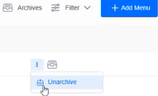 Spoonfed - Archived Menus Page - Unarchive selection.png