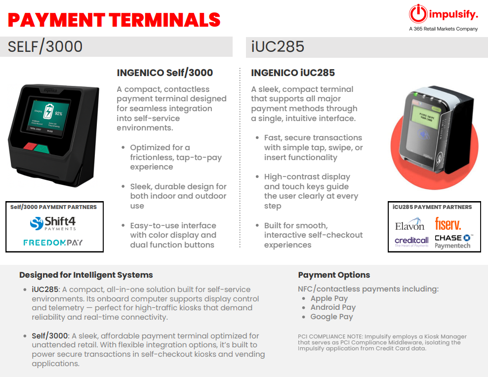 Impulsify - Payment Terminals Internal