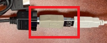HID reader install USB A female to USB B male adaptor.png