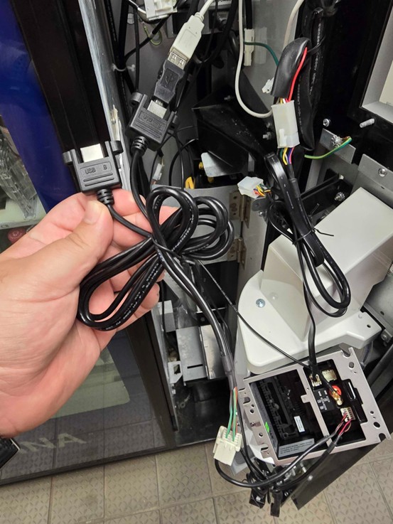 HID reader install - full cable sequence plugged in.jpg