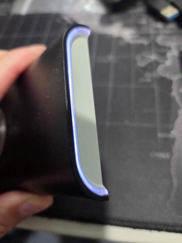 HID reader install - HID reader light on.jpg