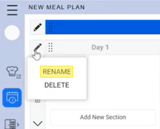 Kafoodle - How to Create a Meal Plan - pencil icon with Rename hilighted.png