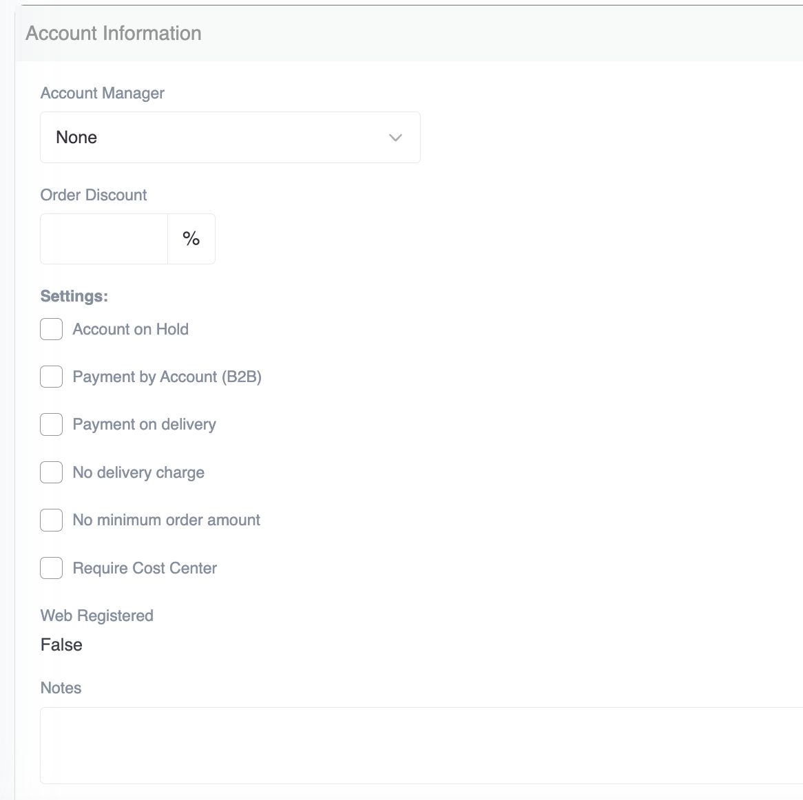 Spoonfed - No Hier_Account Information