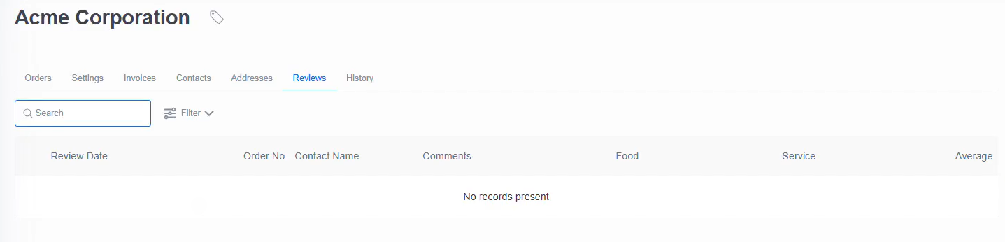 Spoonfed - Hierarchy Customer Module V2 - Organization Details Reviews Tab