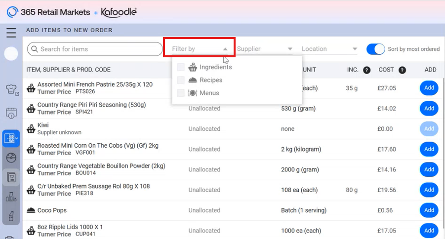 Kafoodle - Ordering Tab create new filter.png