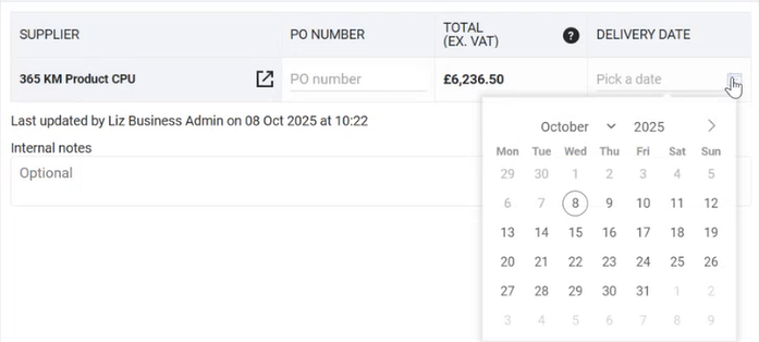 Kafoodle - Ordering Tab Date selector.png