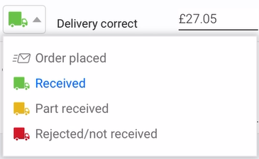 Kafoodle - Mobile Ordering Tab New Order Good Recieved page dropdown.png