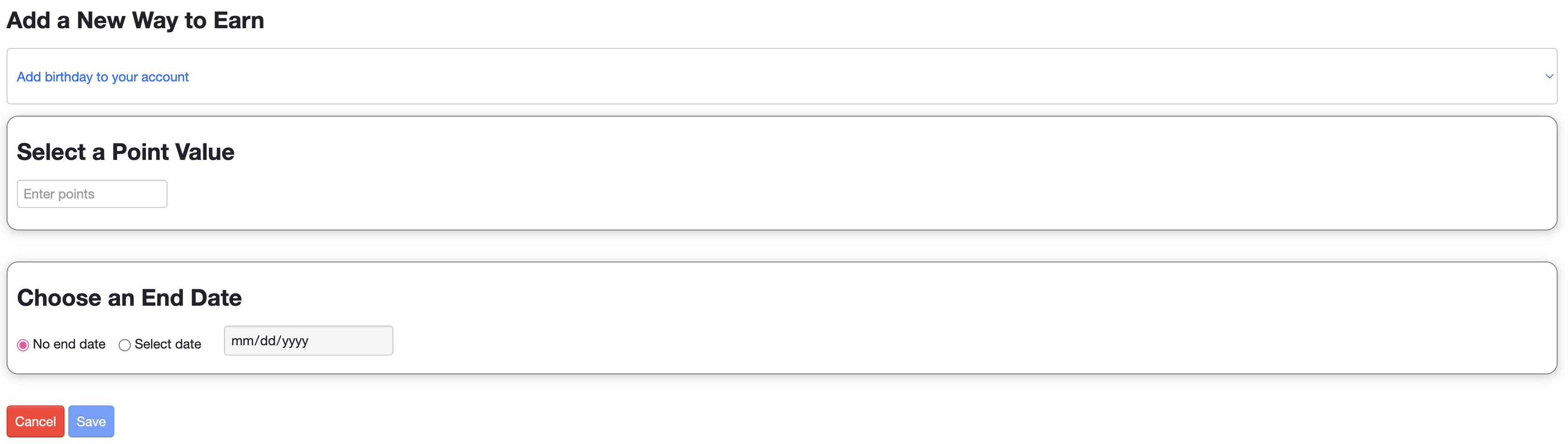 ADM - Rewards - Add Birthday