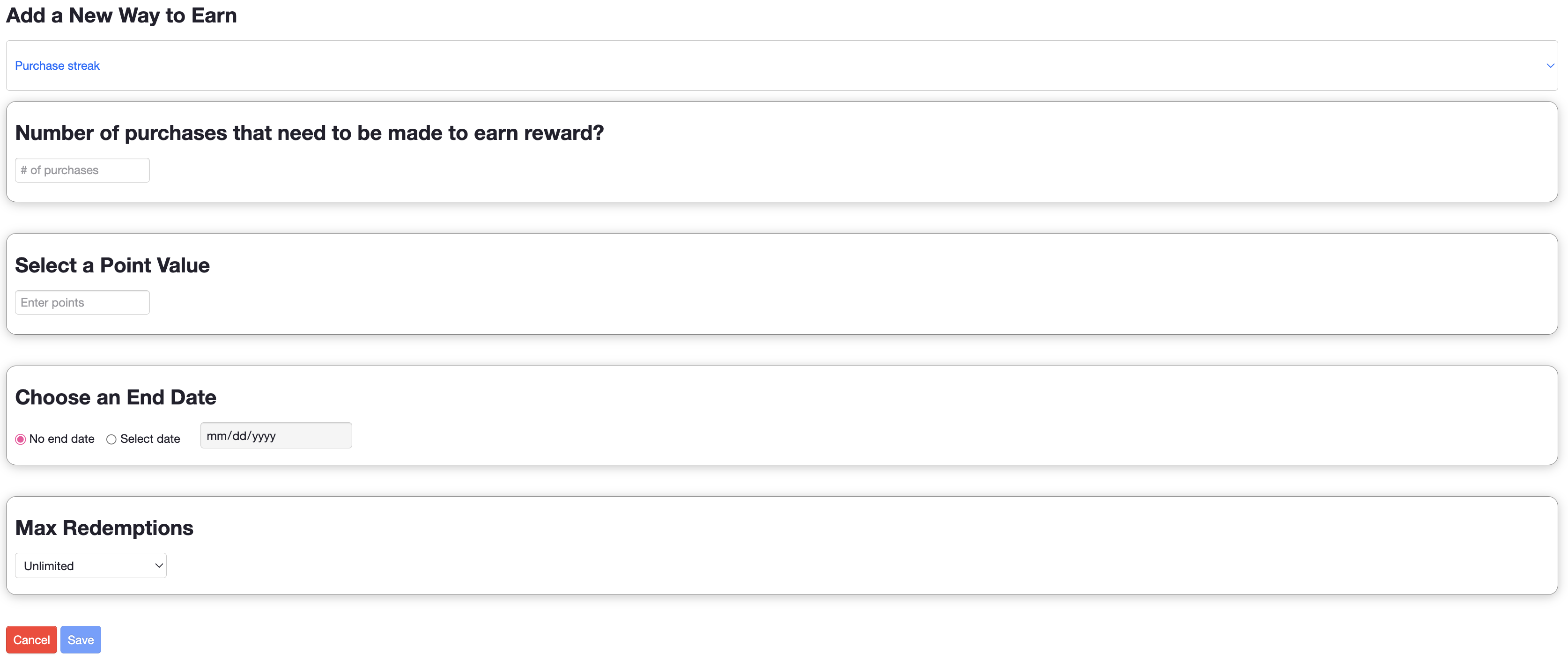 ADM - Rewards - Purchase Streak