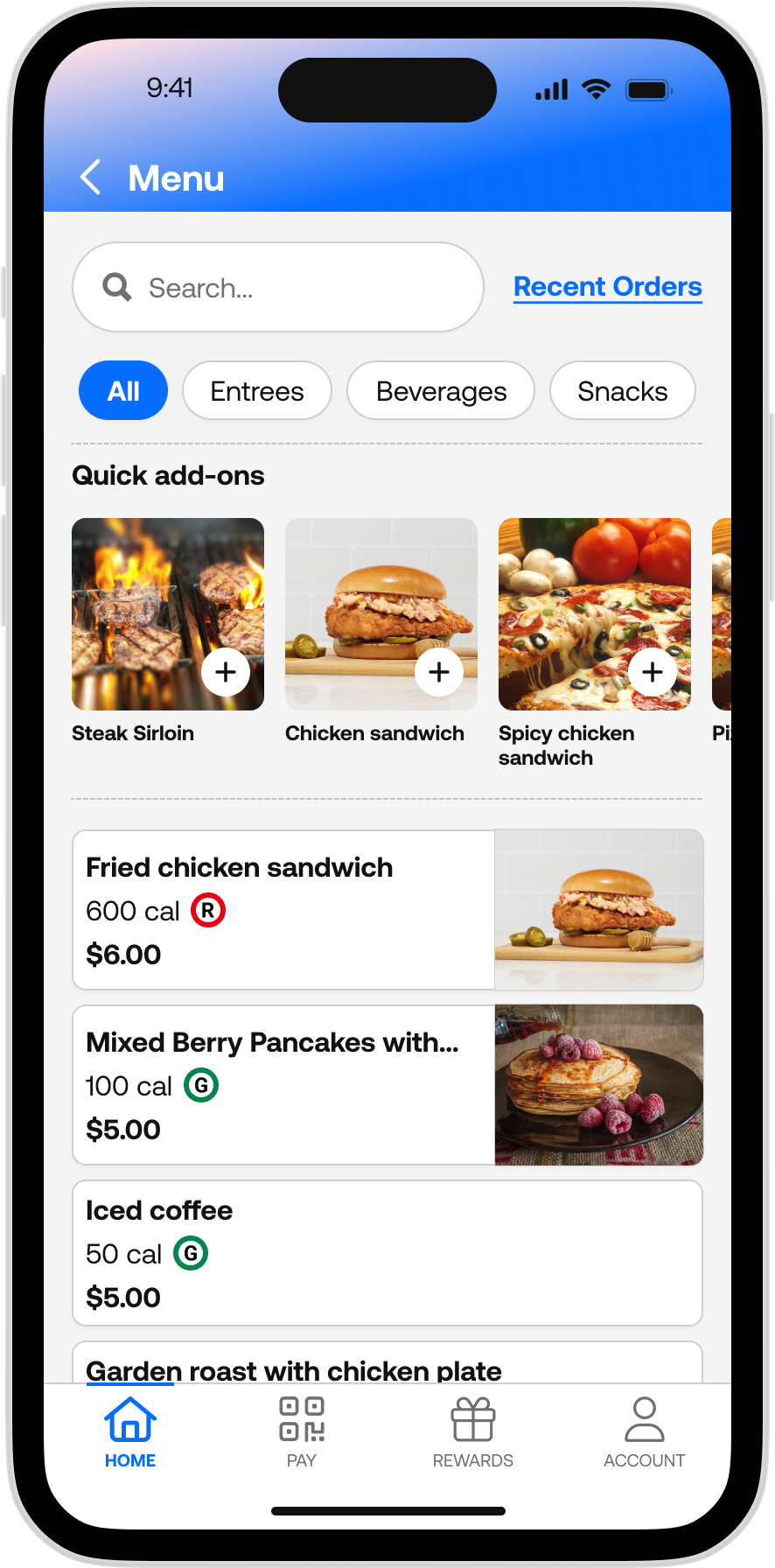 365Pay - Dining Menu 