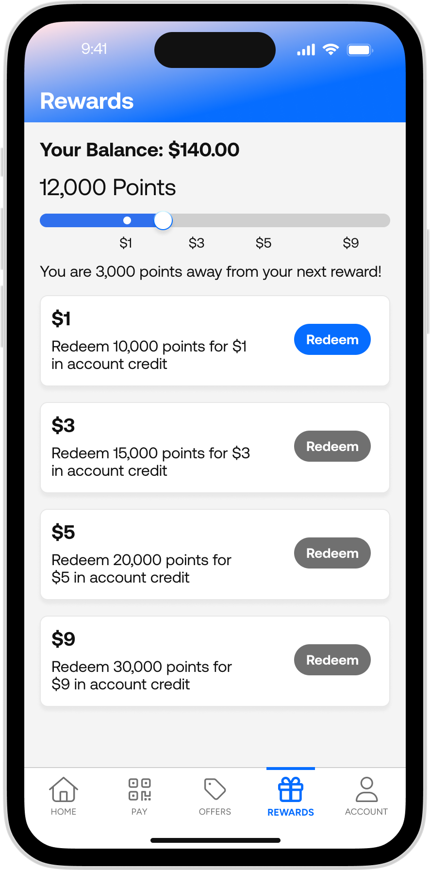 365Pay - Legacy Rewards Page 