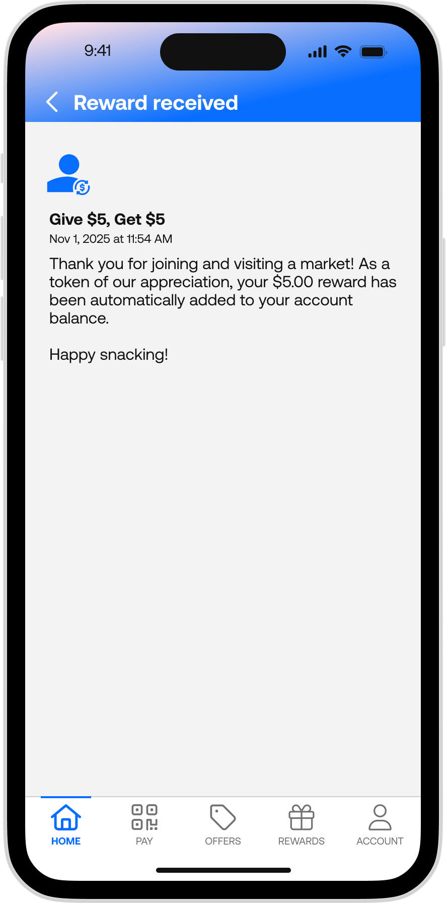 365Pay - Referral Reward Received 